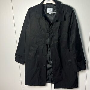 Sam Edelman Men’s Black Trenchcoat size M NWOT